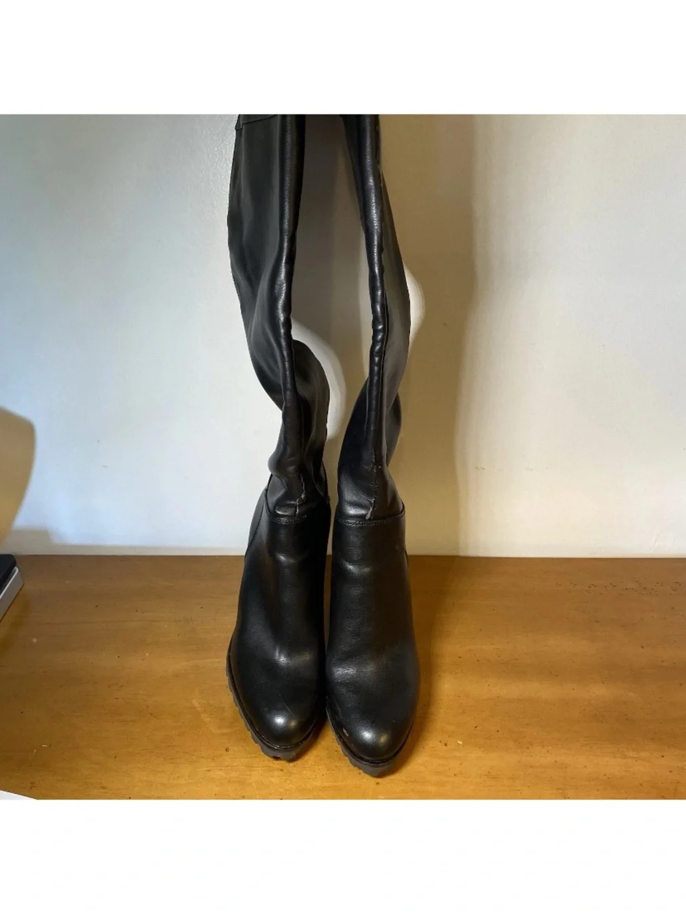 Aldo Women’s 7 Thigh High Over The Knee Stretch Boots Block Heels Platform